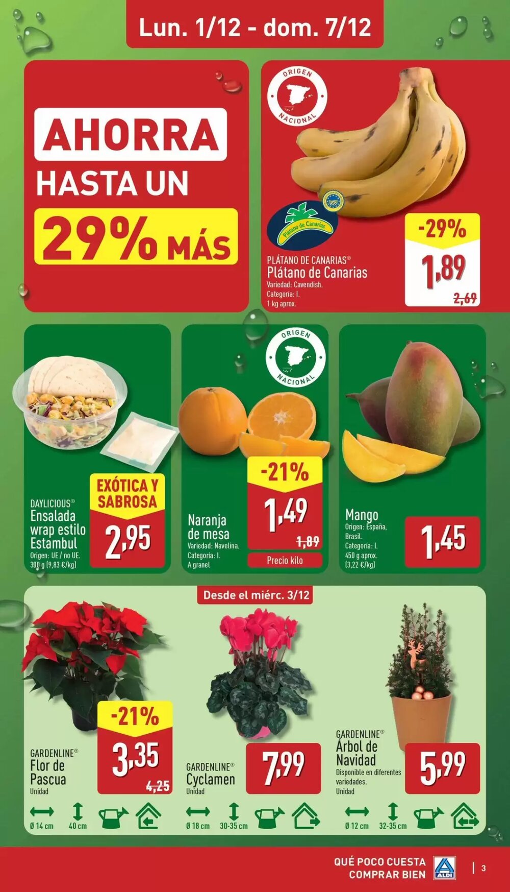 Folleto promocional de ALDI válido desde el 01/12/2025 - Página 3.