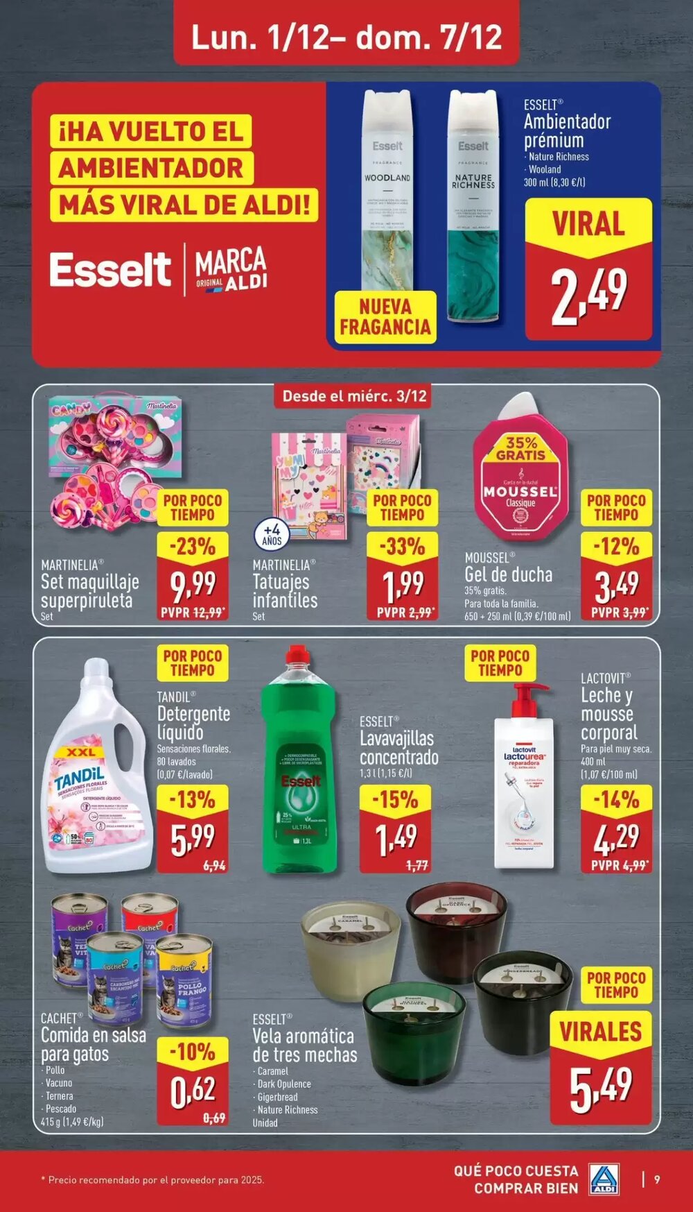Folleto promocional de ALDI válido desde el 01/12/2025 - Página 9.