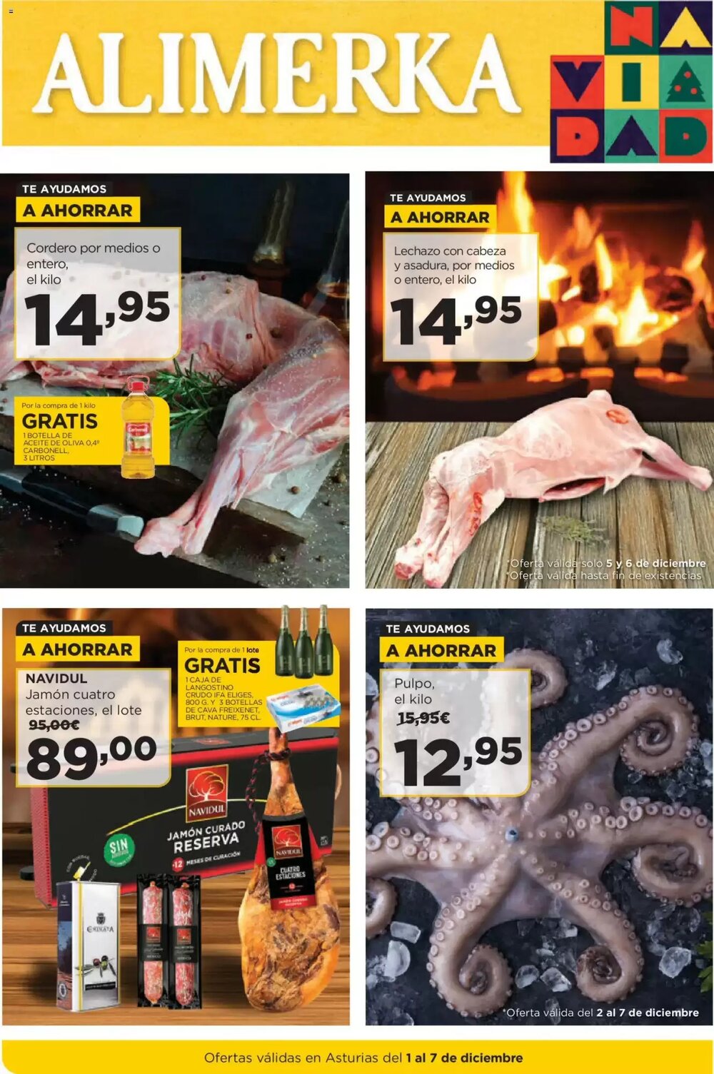 Folleto promocional de Alimerka válido desde el 01/12/2025 - Página 1.