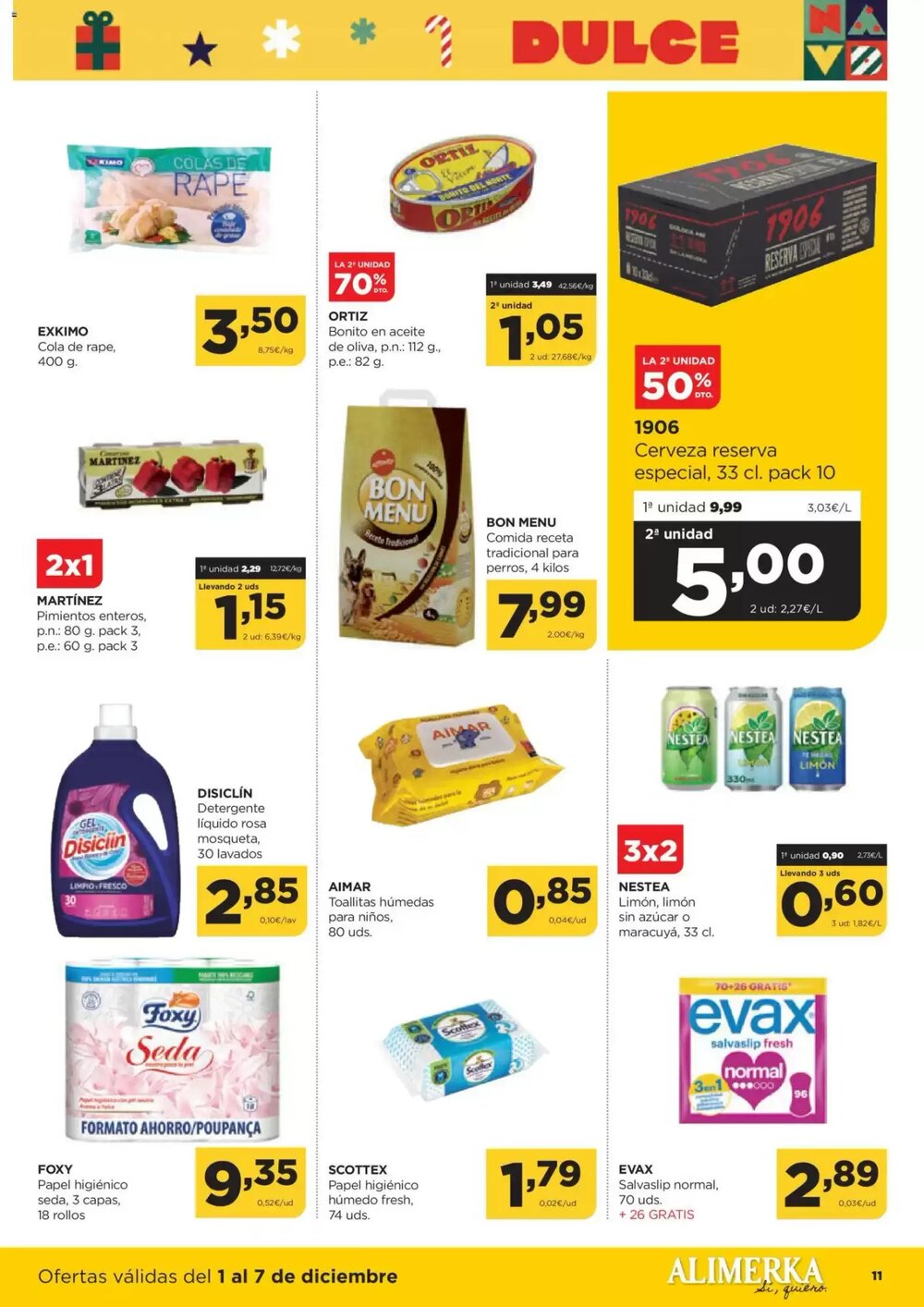 Folleto promocional de Alimerka válido desde el 01/12/2025 - Página 11.