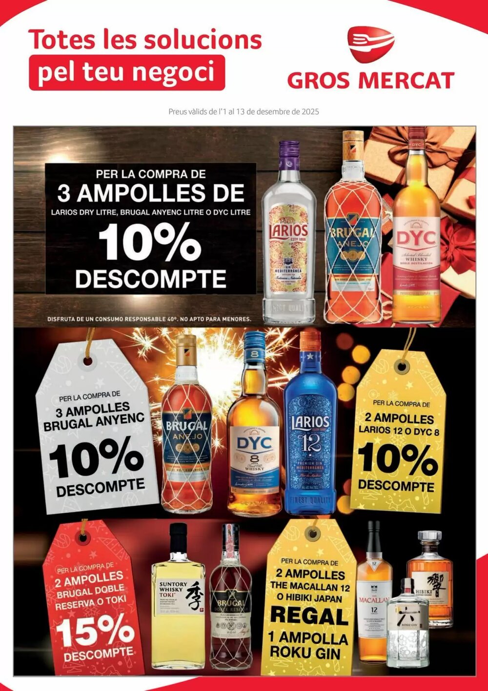 Folleto promocional de GM Cash & Carry válido desde el 01/12/2025 - Página 1.