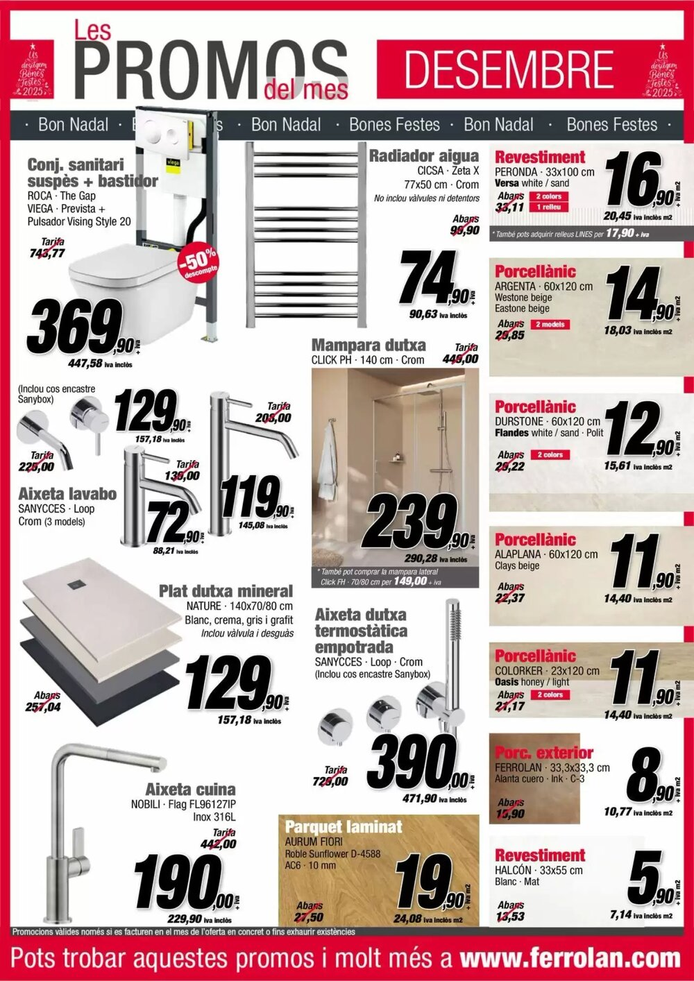Folleto promocional de Ferrolan válido desde el 01/12/2025 - Página 1.