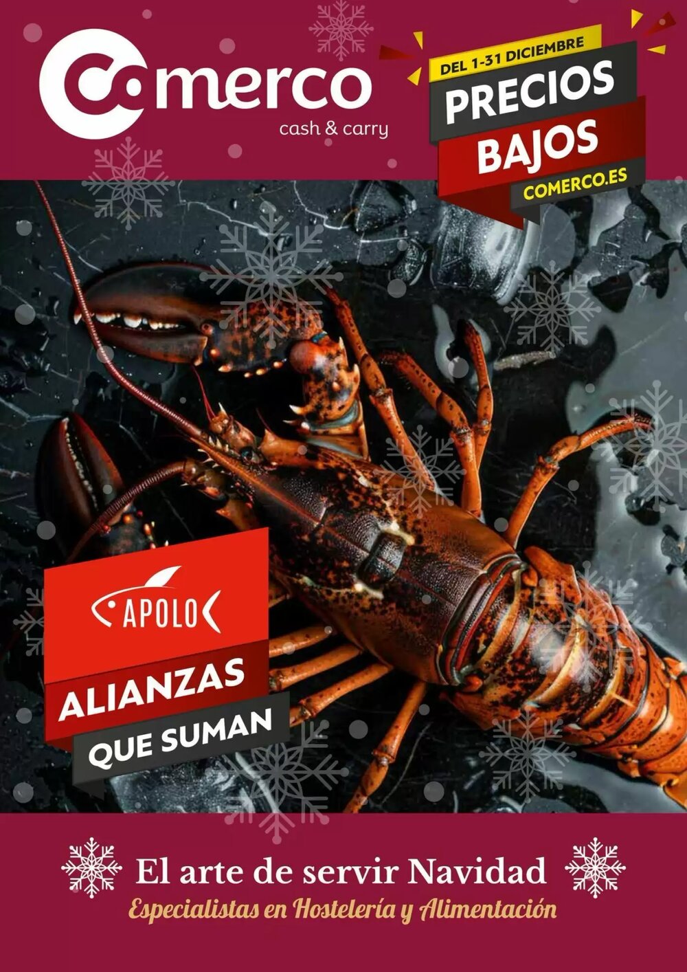 Folleto promocional de Comerco Cash & Carry válido desde el 01/12/2025 - Página 1.