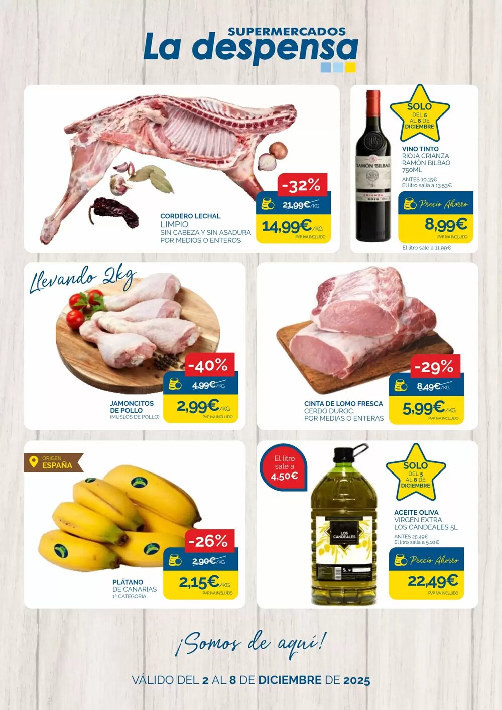 Folleto promocional de Supermercados La Despensa válido desde el 02/12/2025 - Página 1.