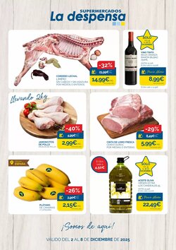 Folleto promocional de Supermercados La Despensa válido desde el 02/12/2025