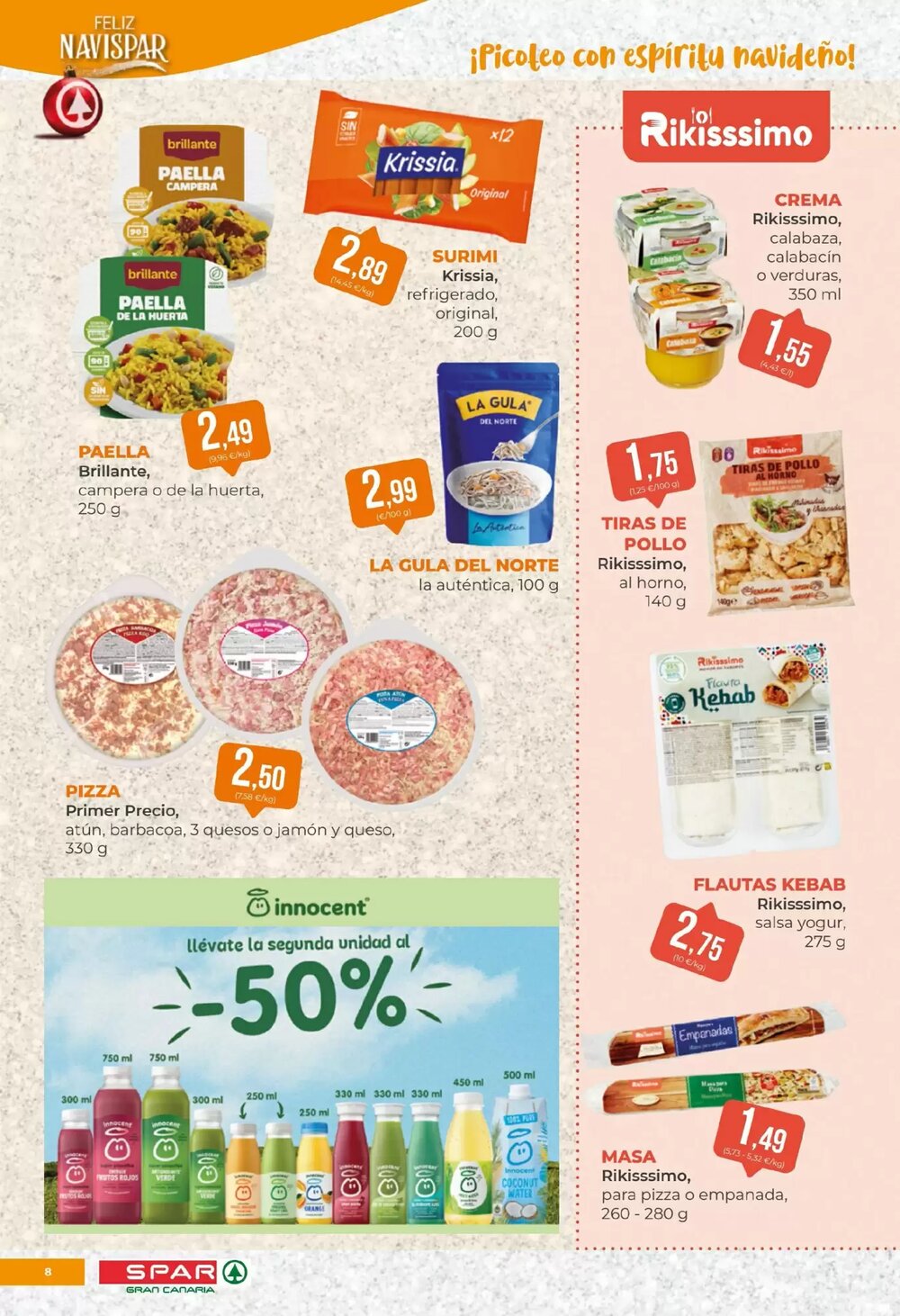 Folleto promocional de SPAR Gran Canaria válido desde el 02/12/2025 - Página 8.