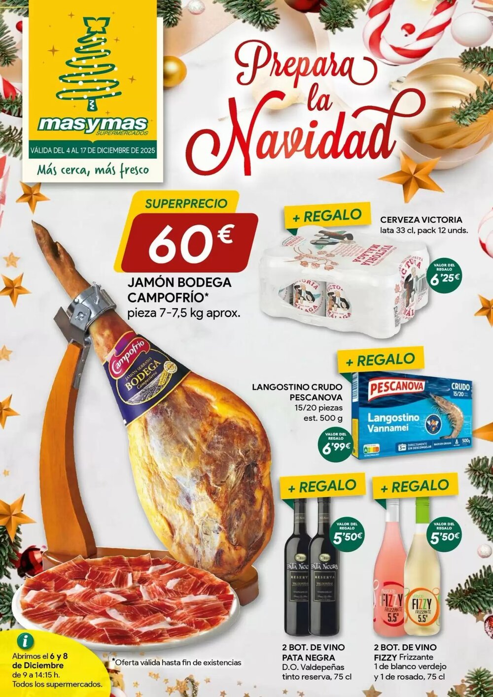 Folleto promocional de Masymas válido desde el 04/12/2025 - Página 1.