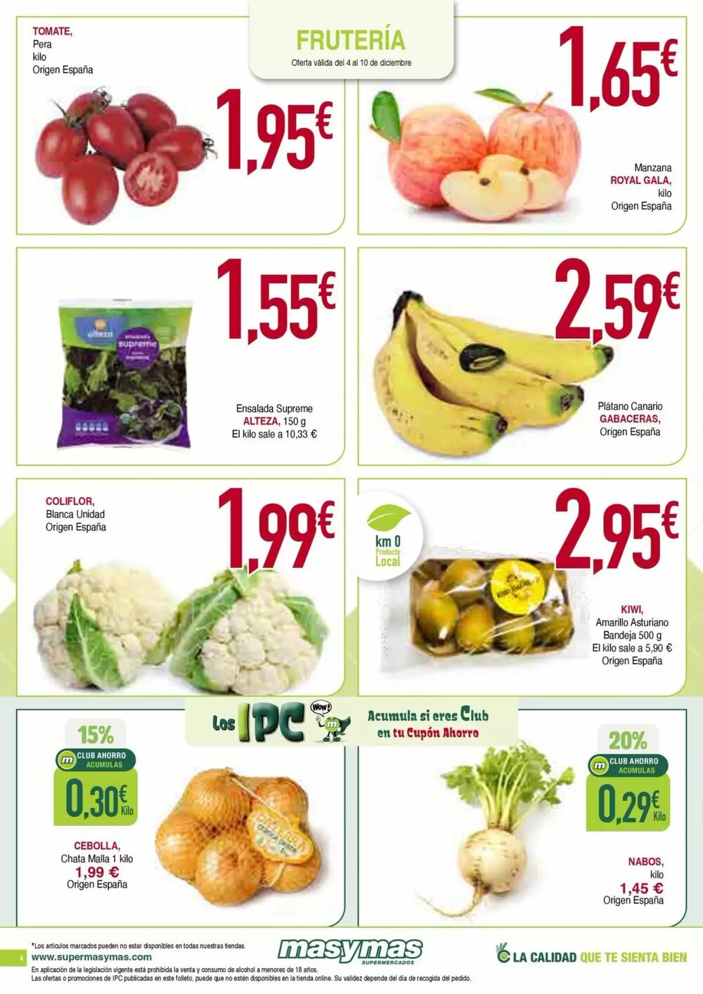 Folleto promocional de Masymas válido desde el 04/12/2025 - Página 4.