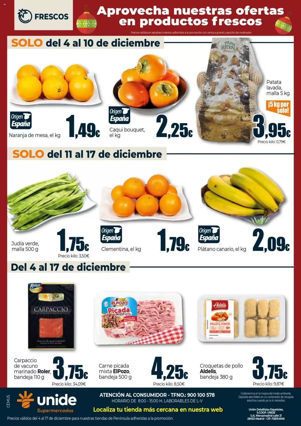 Folleto promocional de Unide Supermercados válido desde el 04/12/2025 - Página 4.