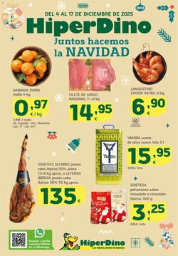 Folleto promocional de HiperDino válido desde el 04/12/2025