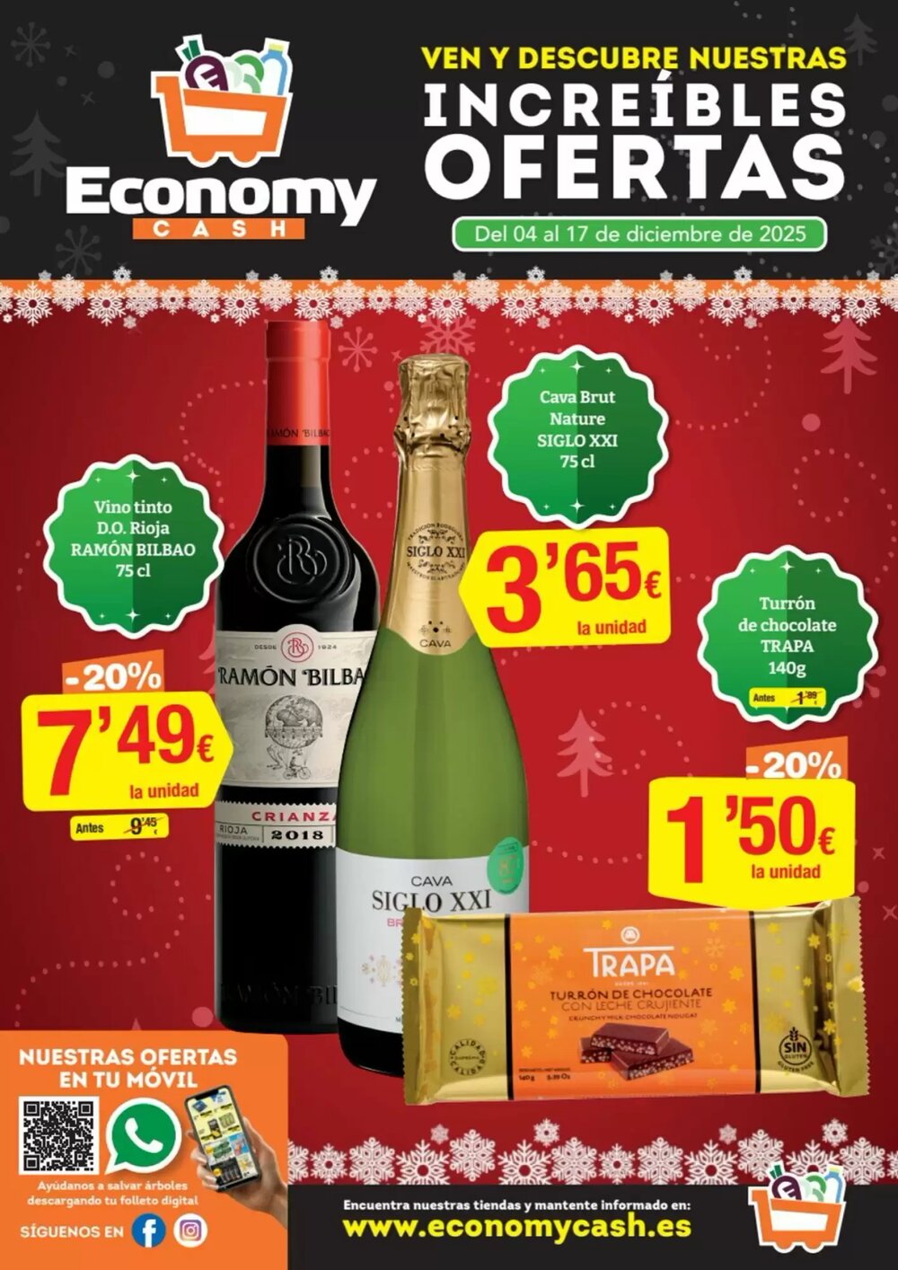 Folleto promocional de Economy Cash válido desde el 04/12/2025 - Página 1.