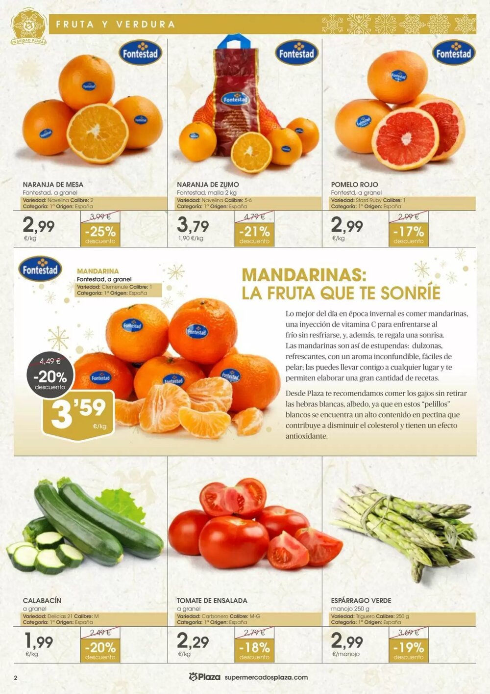 Folleto promocional de Supermercados Plaza válido desde el 04/12/2025 - Página 2.