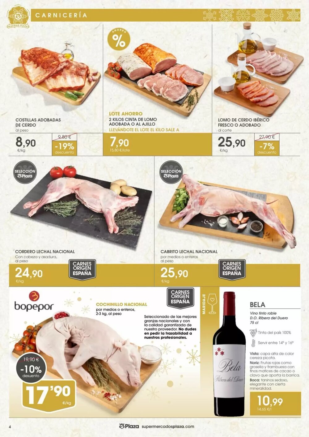 Folleto promocional de Supermercados Plaza válido desde el 04/12/2025 - Página 4.