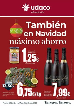 Folleto promocional de UDACO válido desde el 04/12/2025