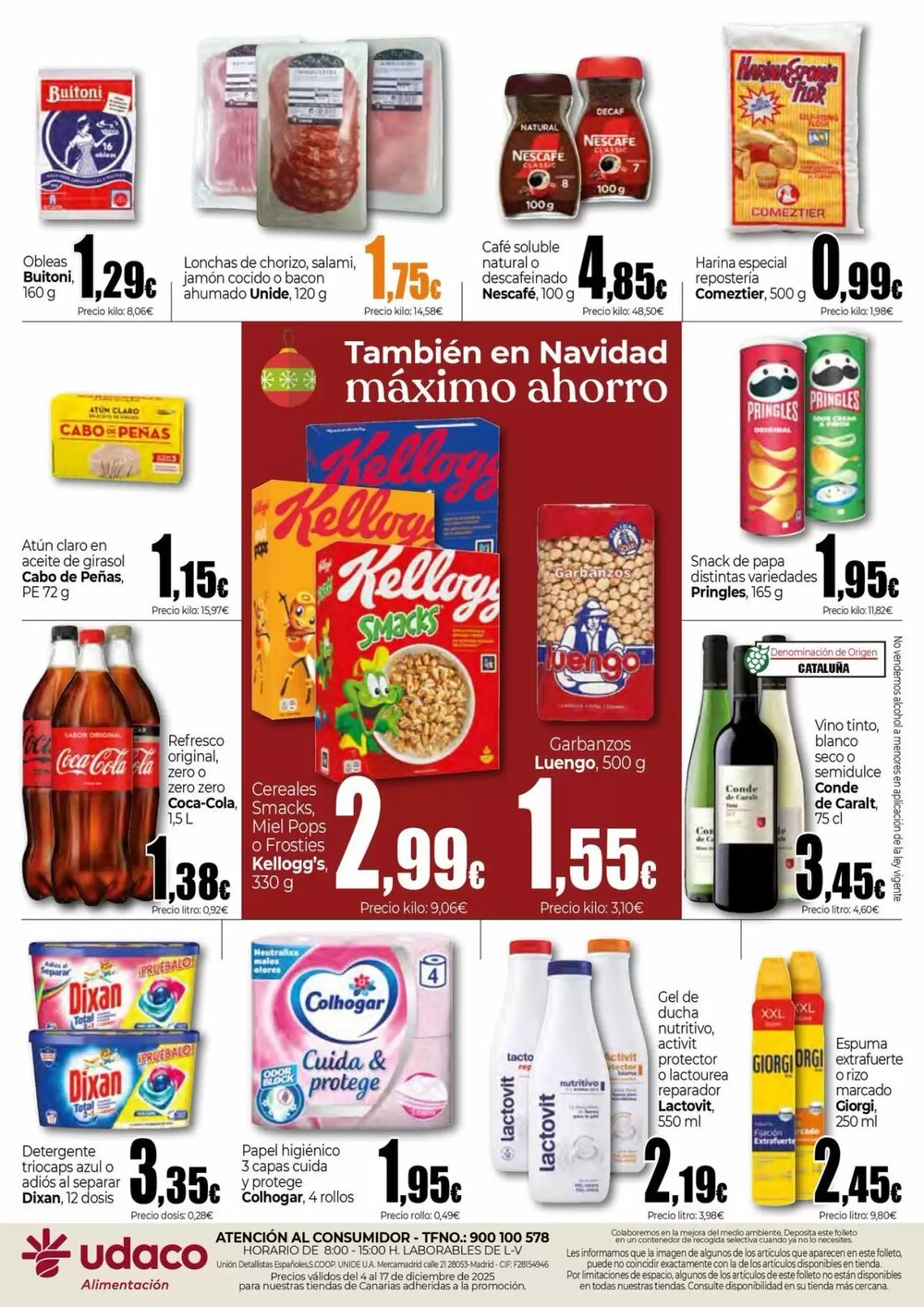 Folleto promocional de UDACO válido desde el 04/12/2025 - Página 2.