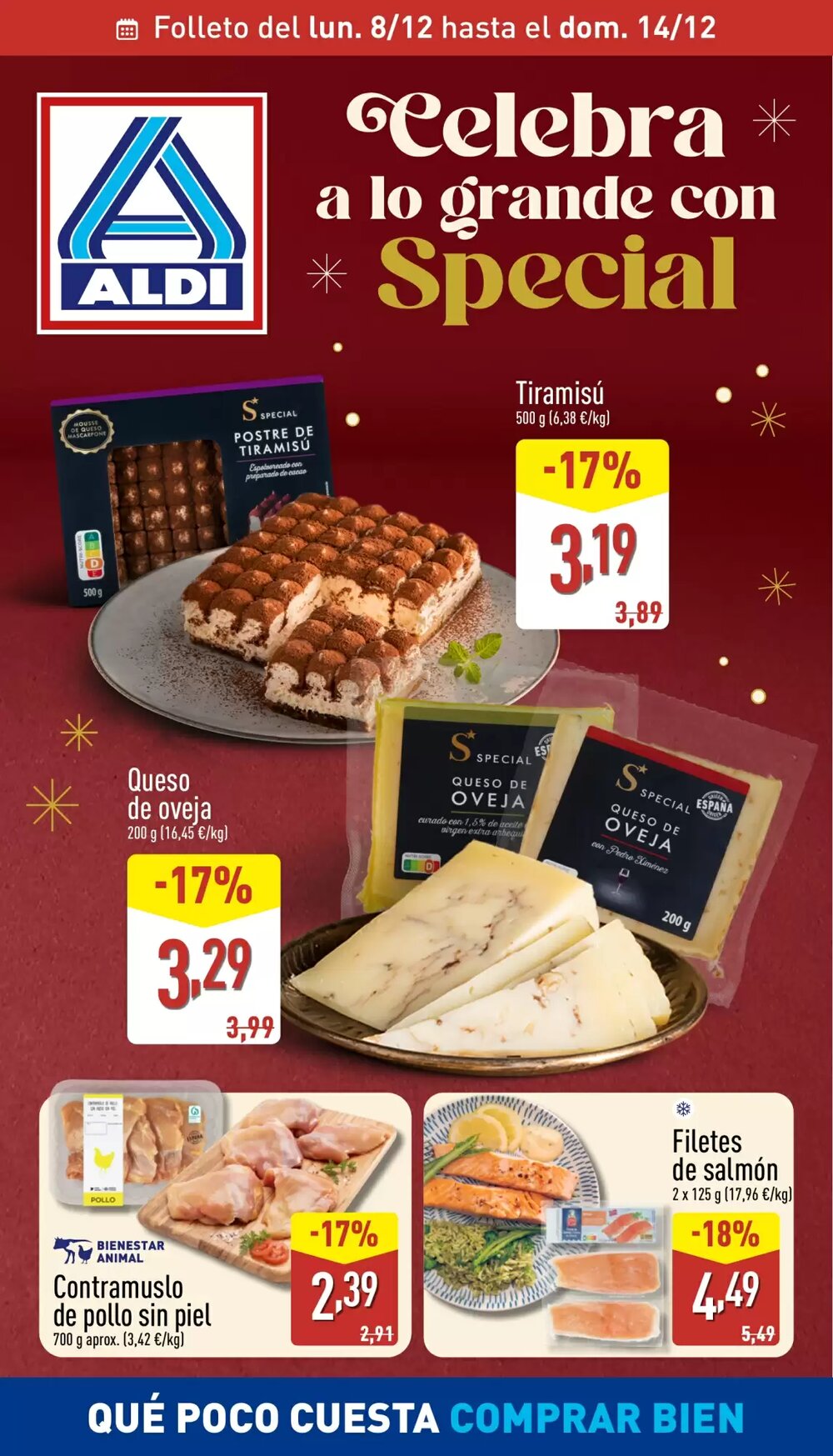Folleto promocional de ALDI válido desde el 08/12/2025 - Página 1.