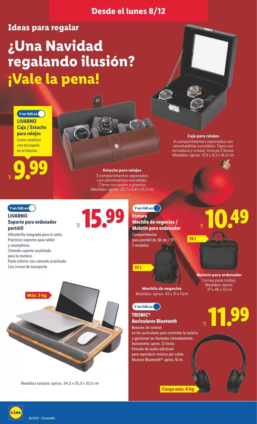 Folleto promocional de Lidl válido desde el 08/12/2025 - Página 12.