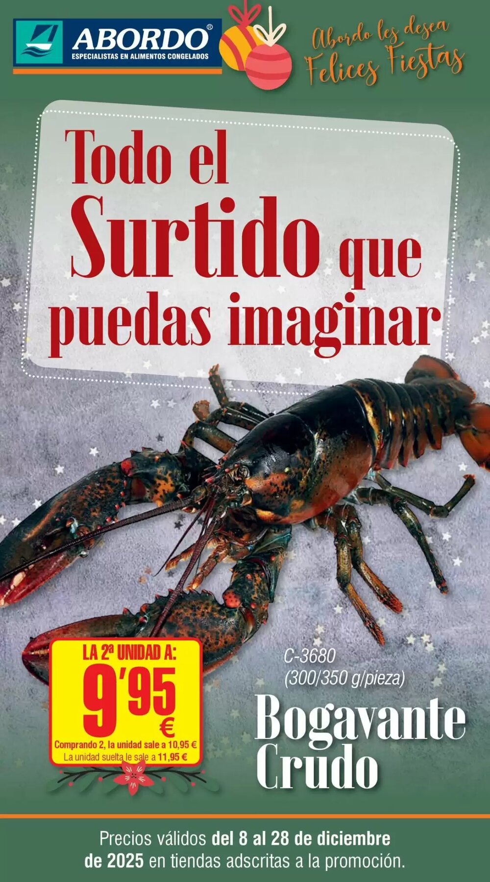 Folleto promocional de Abordo válido desde el 08/12/2025 - Página 1.