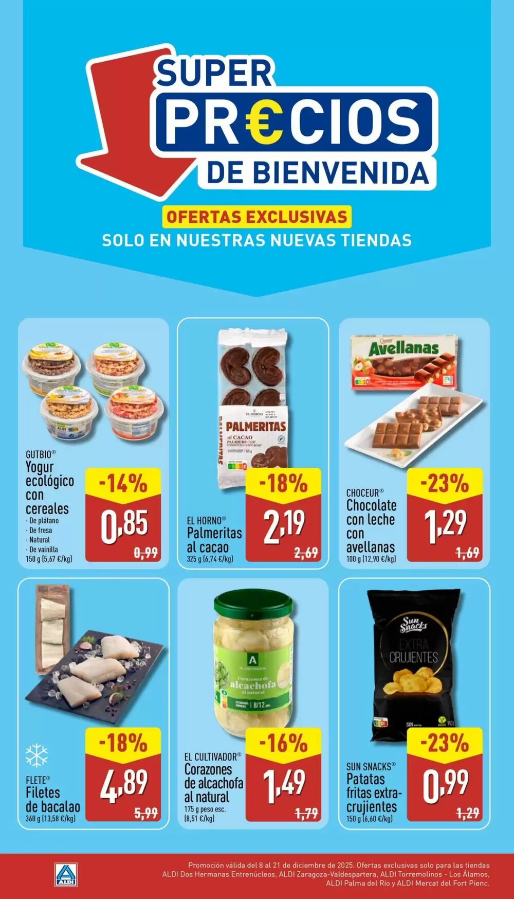 Folleto promocional de ALDI válido desde el 08/12/2025 - Página 1.