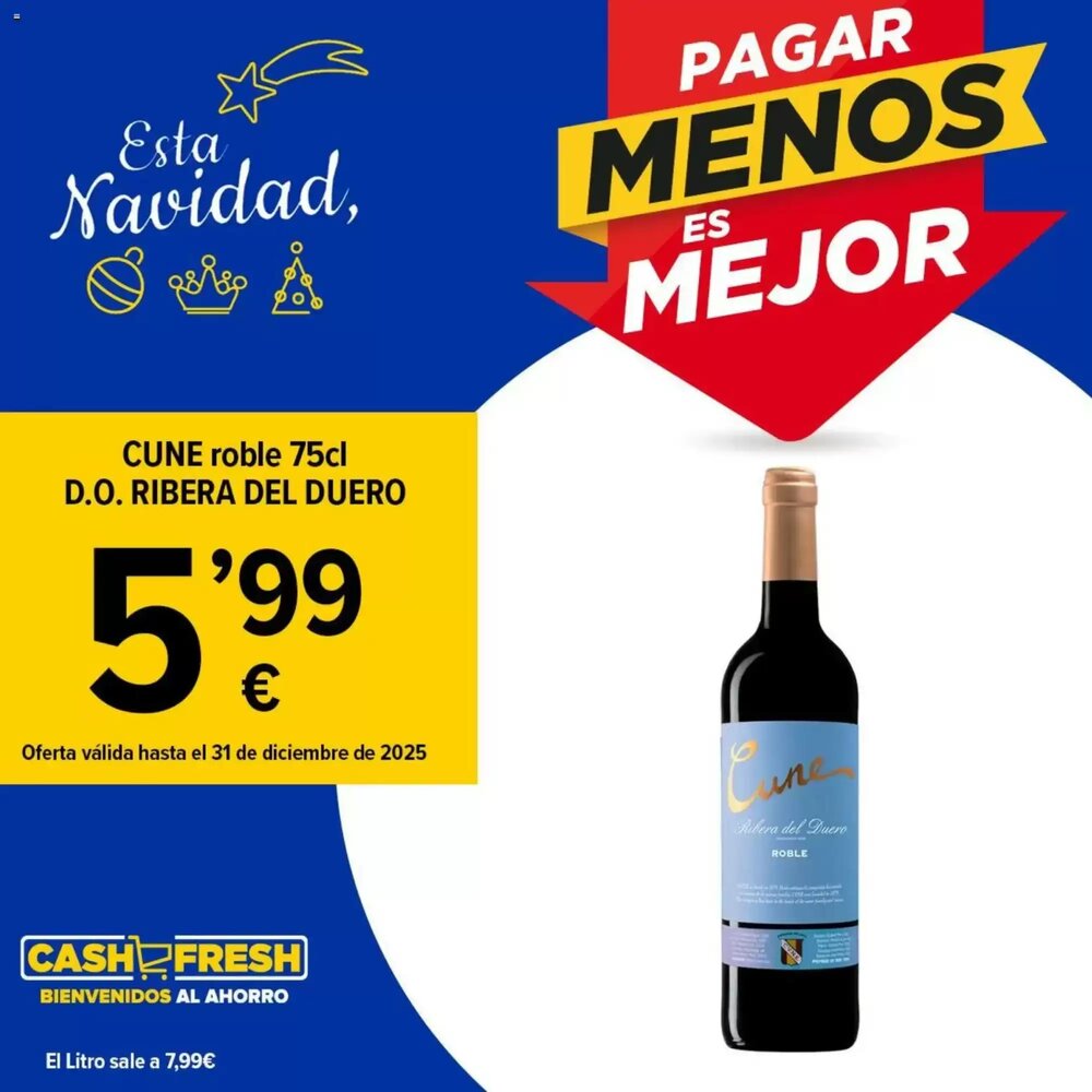 Folleto promocional de Cash Fresh válido desde el 09/12/2025 - Página 1.
