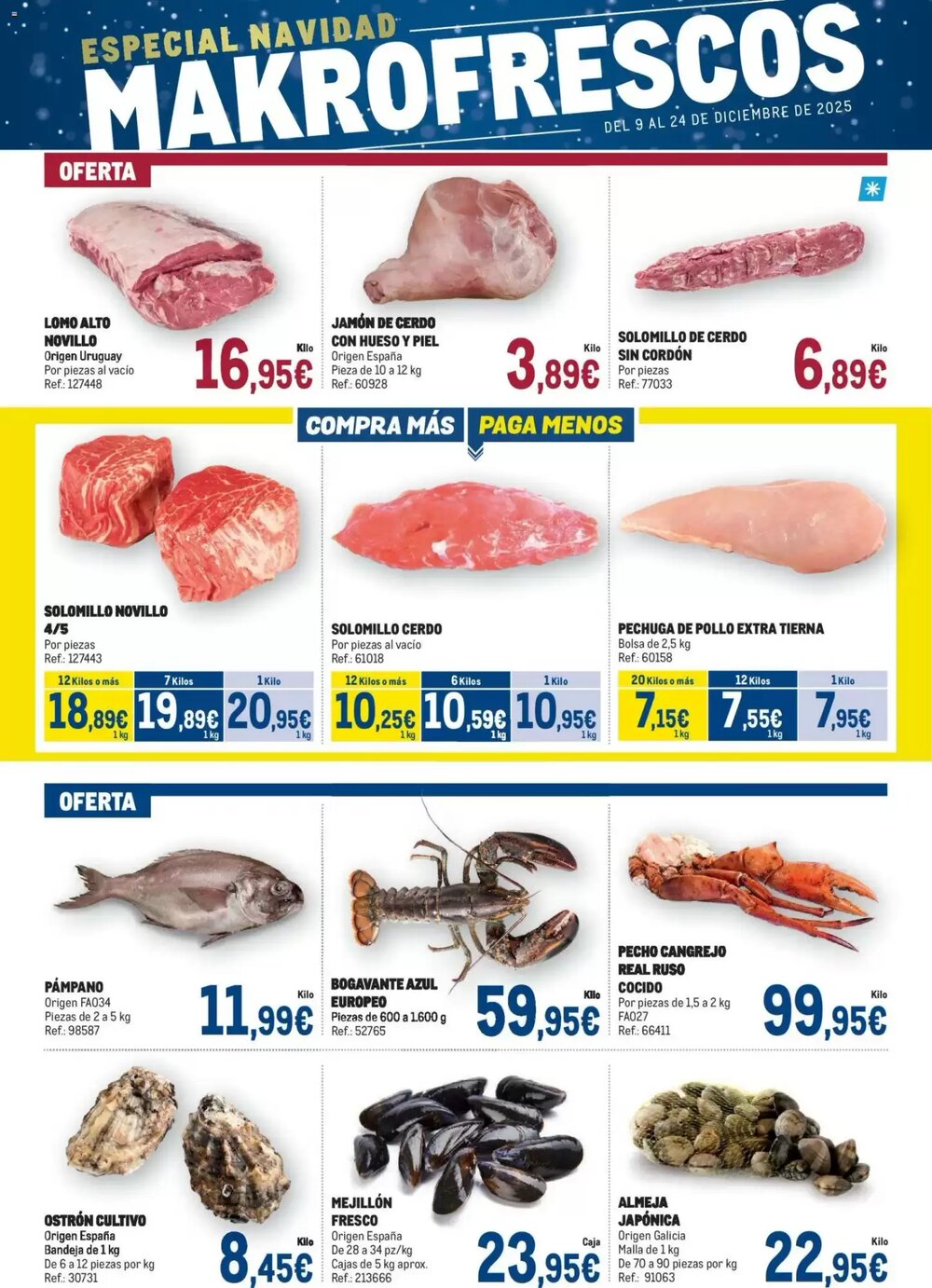 Folleto promocional de Makro válido desde el 09/12/2025 - Página 1.