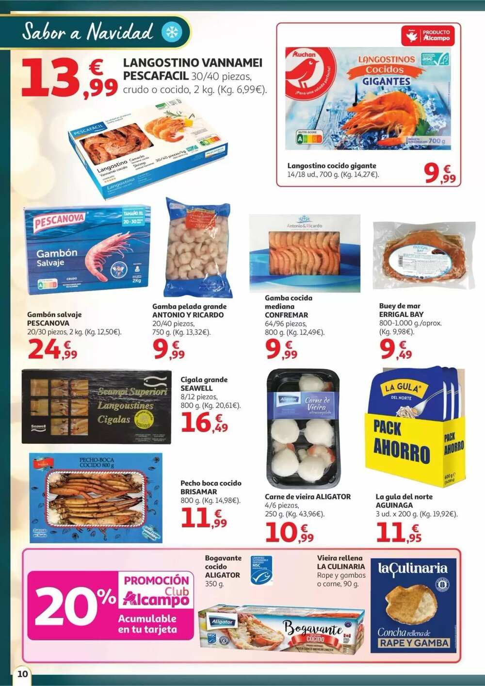 Folleto promocional de Alcampo válido desde el 11/12/2025 - Página 10.