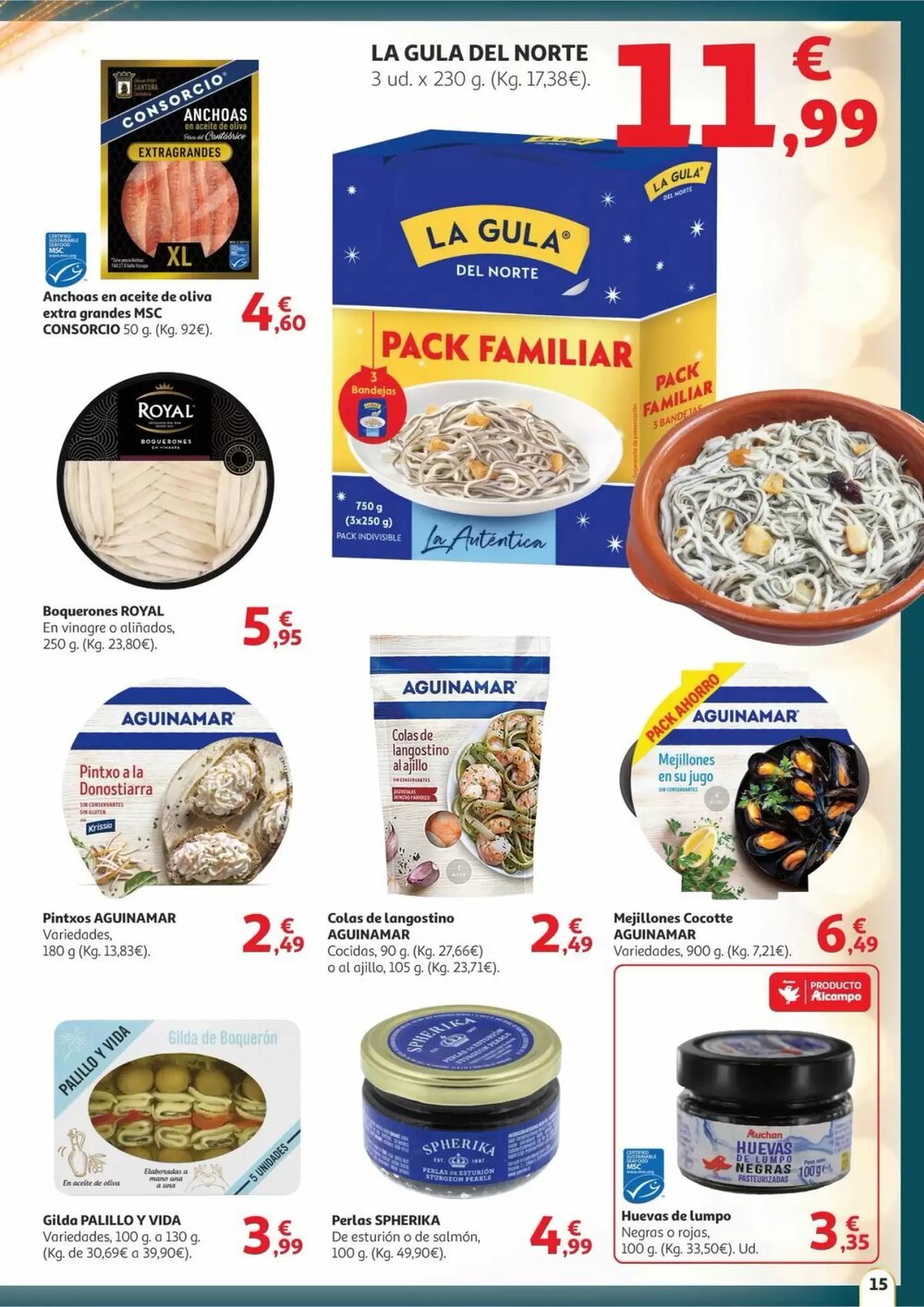 Folleto promocional de Alcampo válido desde el 11/12/2025 - Página 15.
