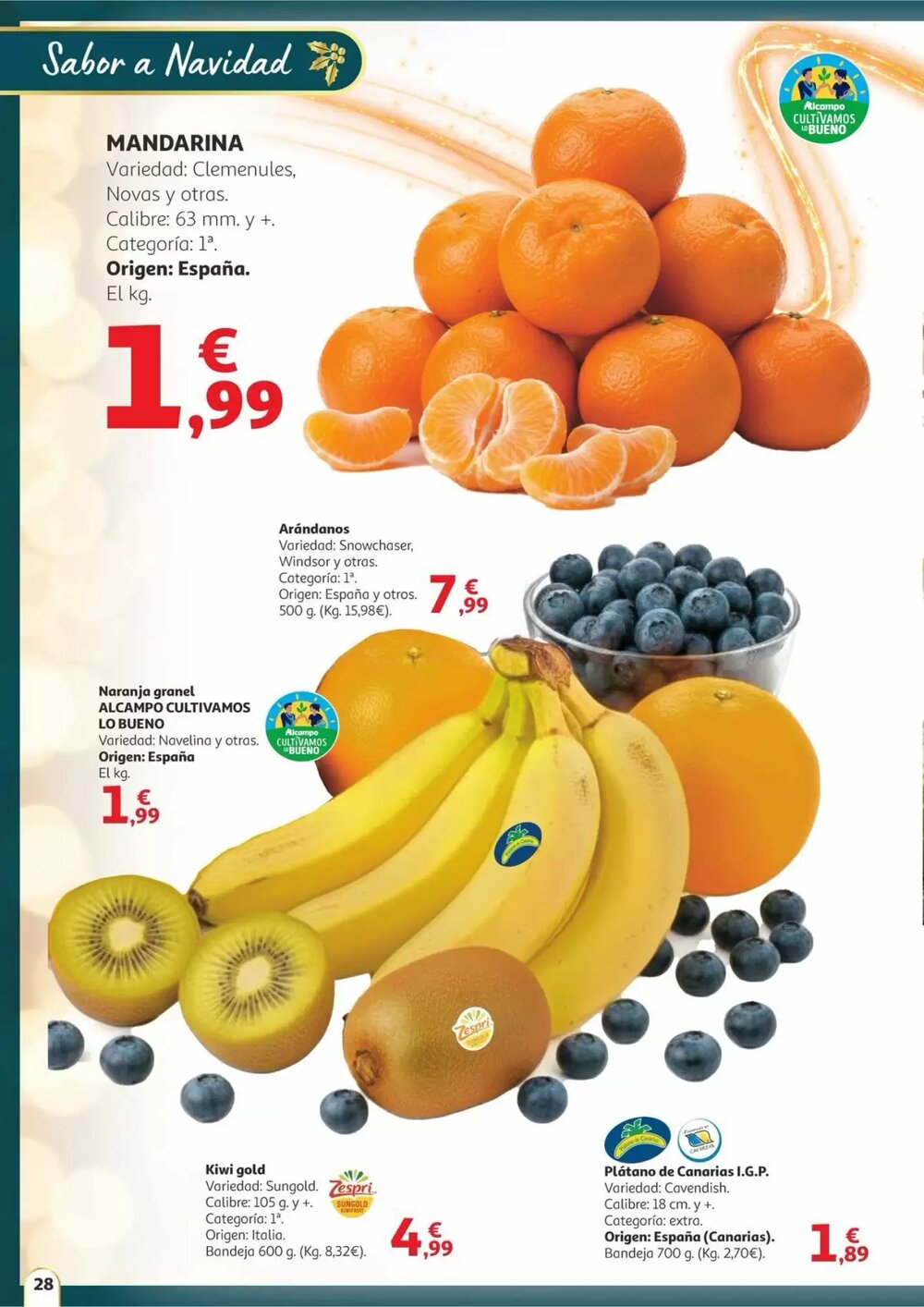 Folleto promocional de Alcampo válido desde el 11/12/2025 - Página 28.