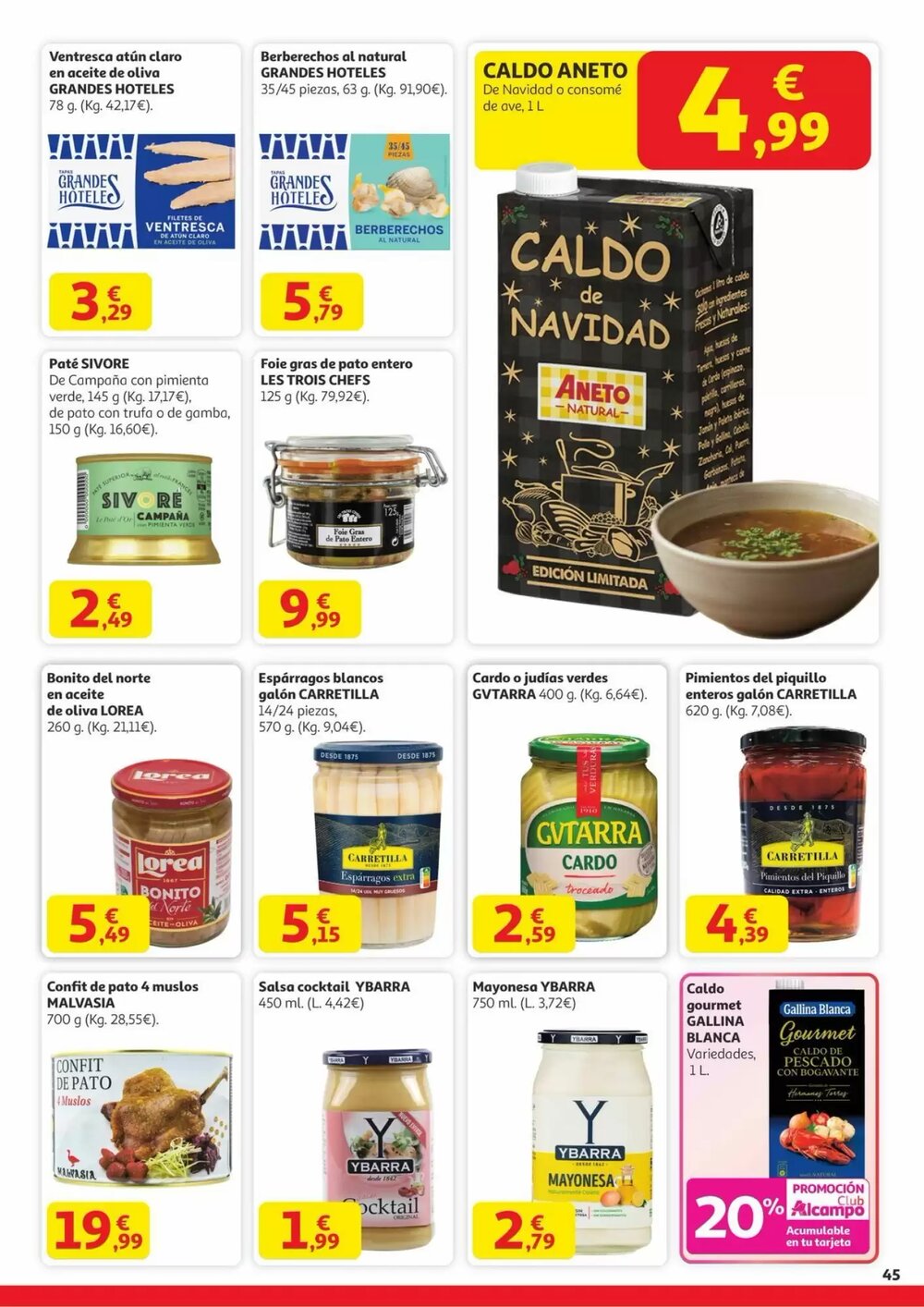 Folleto promocional de Alcampo válido desde el 11/12/2025 - Página 45.