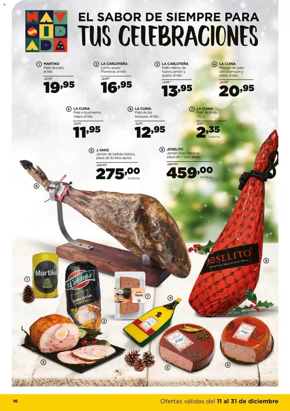 Folleto promocional de Alimerka válido desde el 11/12/2025 - Página 10.