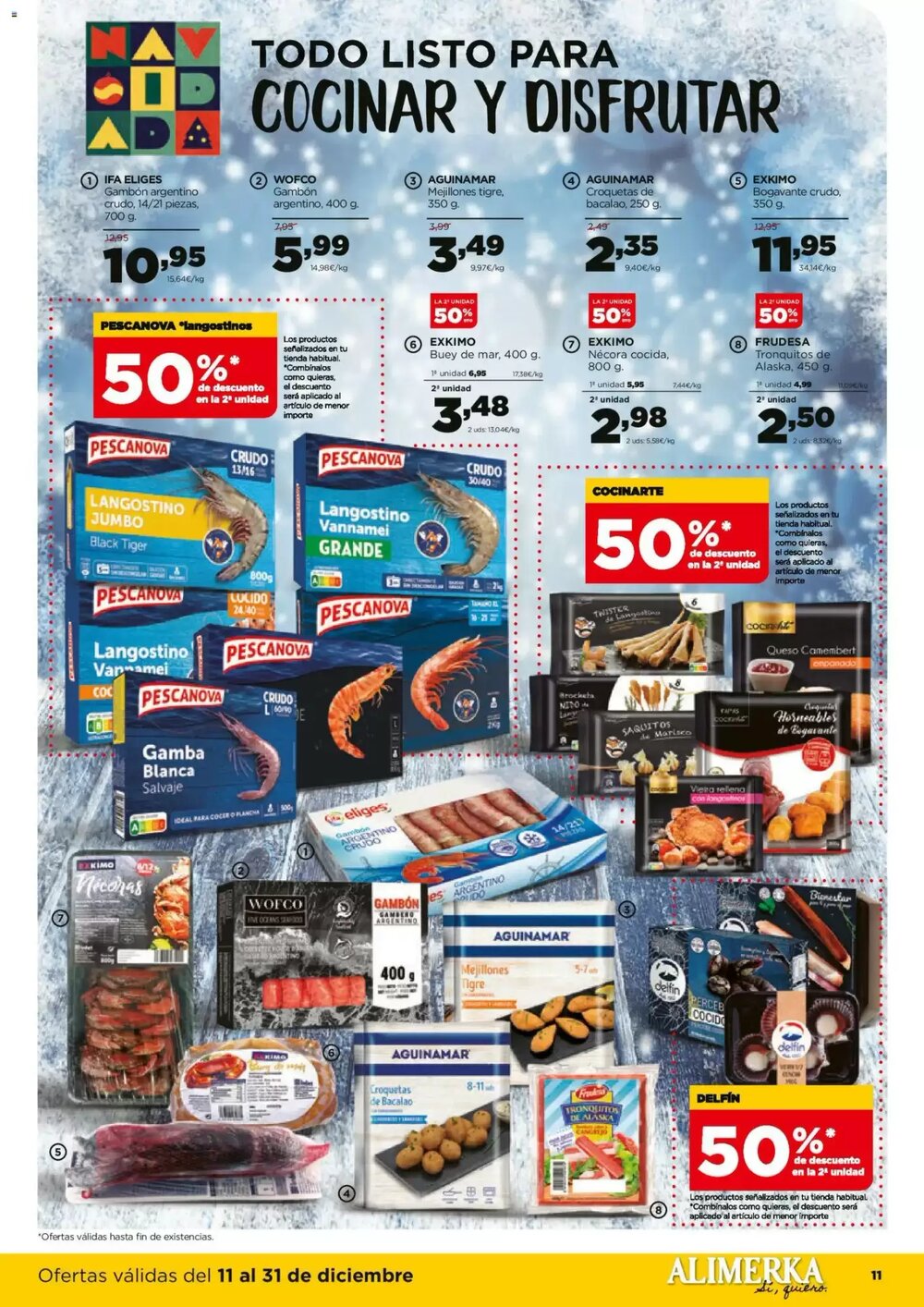 Folleto promocional de Alimerka válido desde el 11/12/2025 - Página 11.