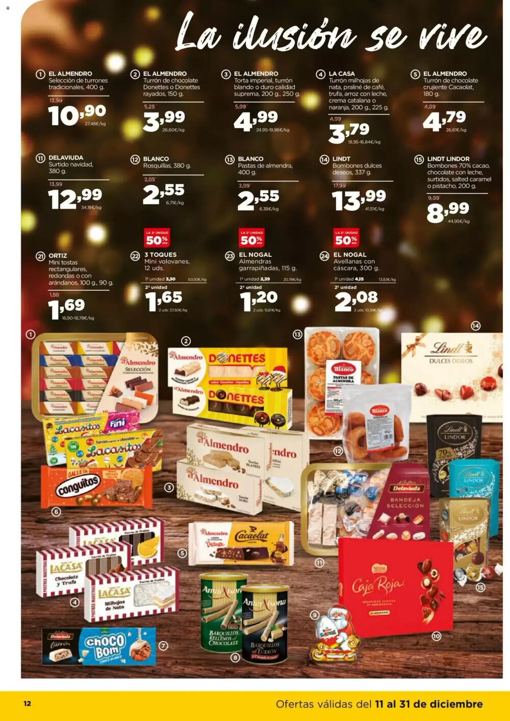 Folleto promocional de Alimerka válido desde el 11/12/2025 - Página 12.