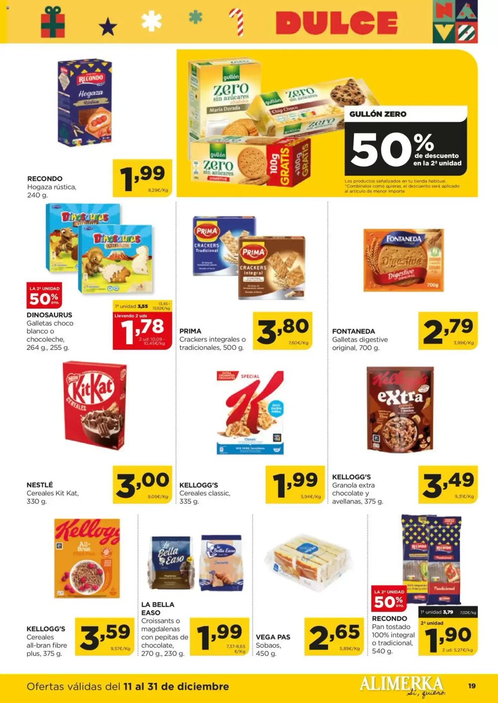 Folleto promocional de Alimerka válido desde el 11/12/2025 - Página 21.