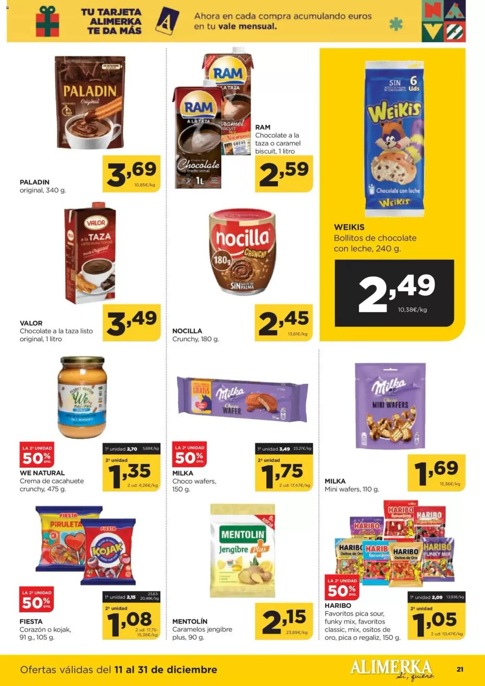 Folleto promocional de Alimerka válido desde el 11/12/2025 - Página 23.