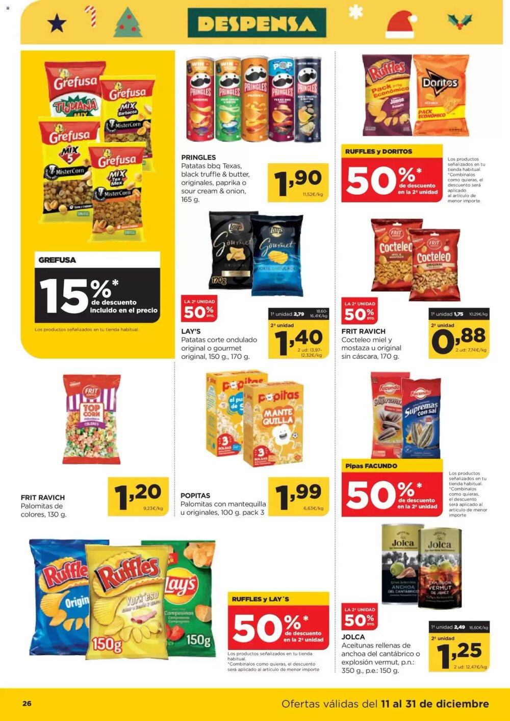 Folleto promocional de Alimerka válido desde el 11/12/2025 - Página 28.