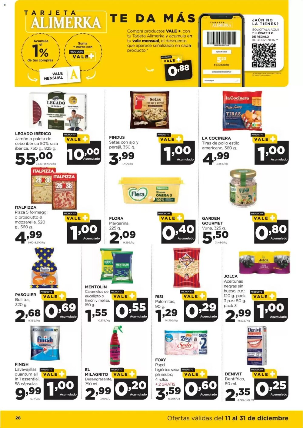 Folleto promocional de Alimerka válido desde el 11/12/2025 - Página 30.