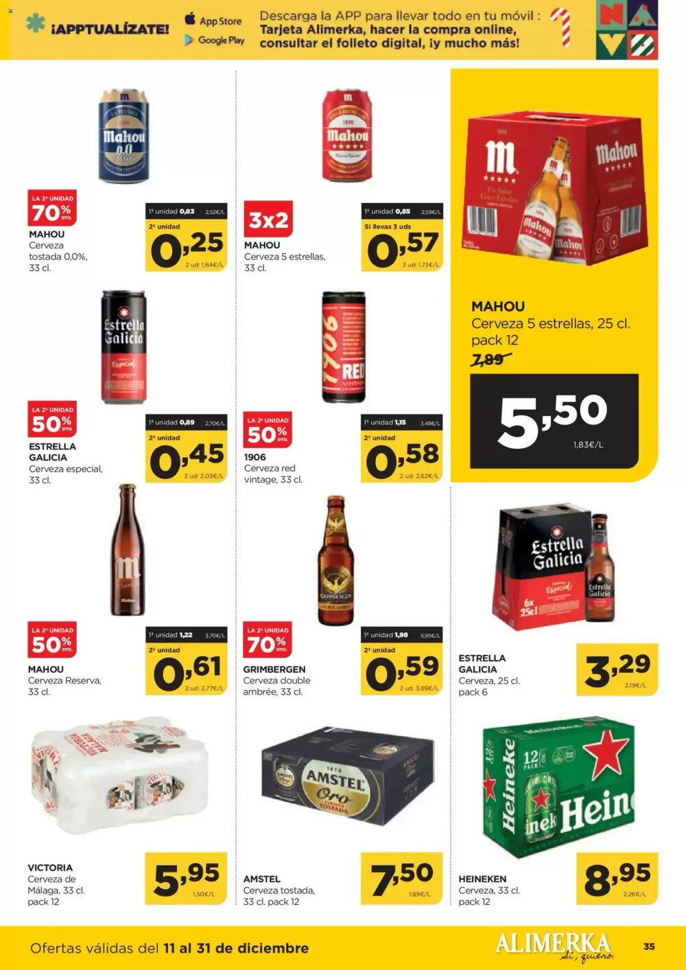 Folleto promocional de Alimerka válido desde el 11/12/2025 - Página 37.