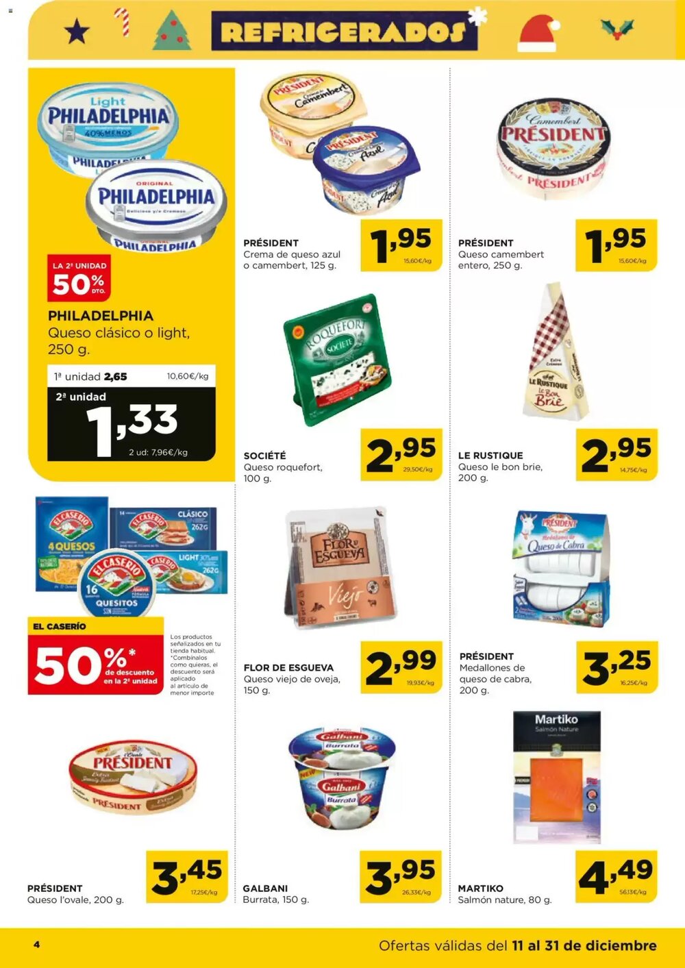 Folleto promocional de Alimerka válido desde el 11/12/2025 - Página 4.