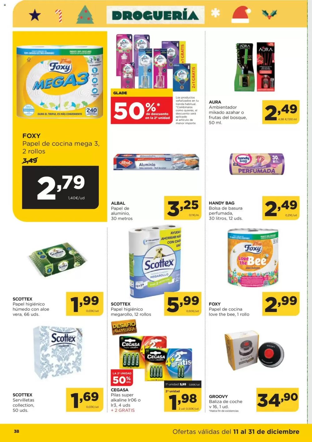 Folleto promocional de Alimerka válido desde el 11/12/2025 - Página 40.