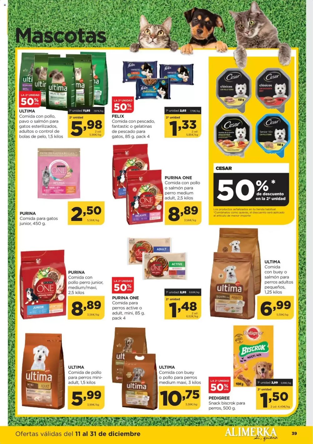 Folleto promocional de Alimerka válido desde el 11/12/2025 - Página 41.