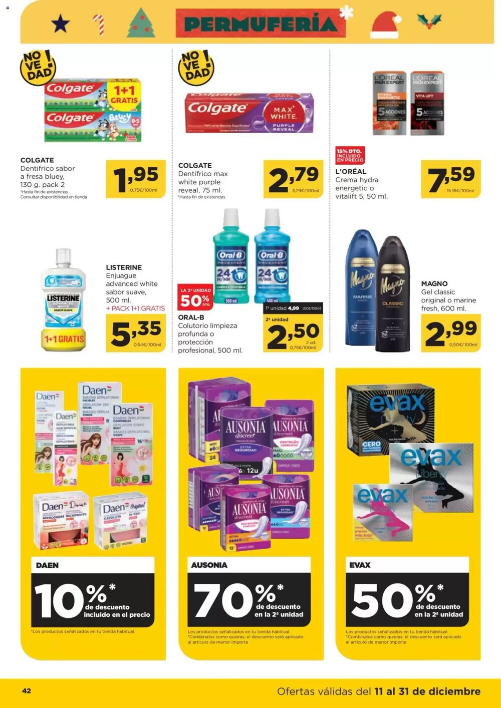 Folleto promocional de Alimerka válido desde el 11/12/2025 - Página 44.