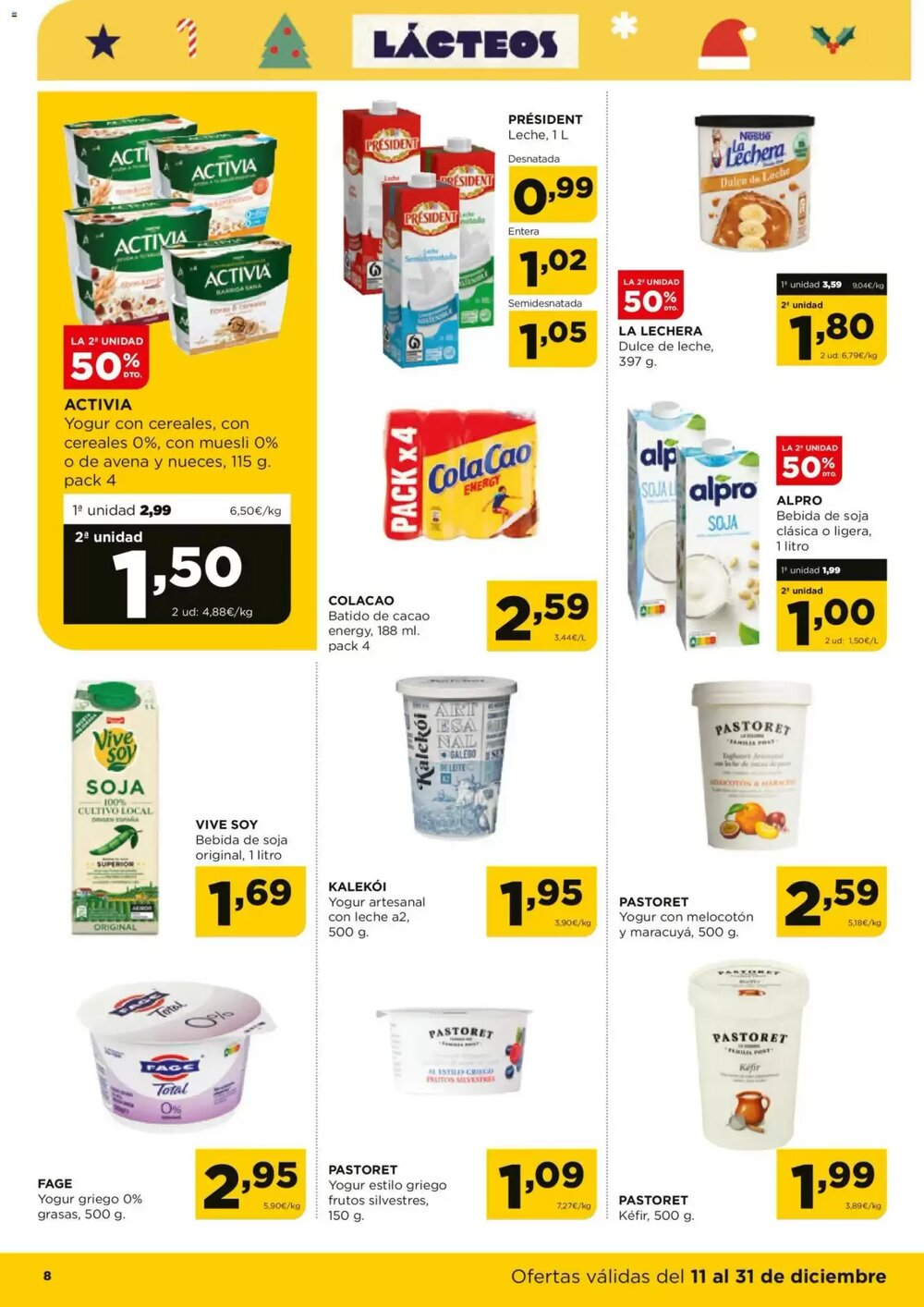 Folleto promocional de Alimerka válido desde el 11/12/2025 - Página 8.