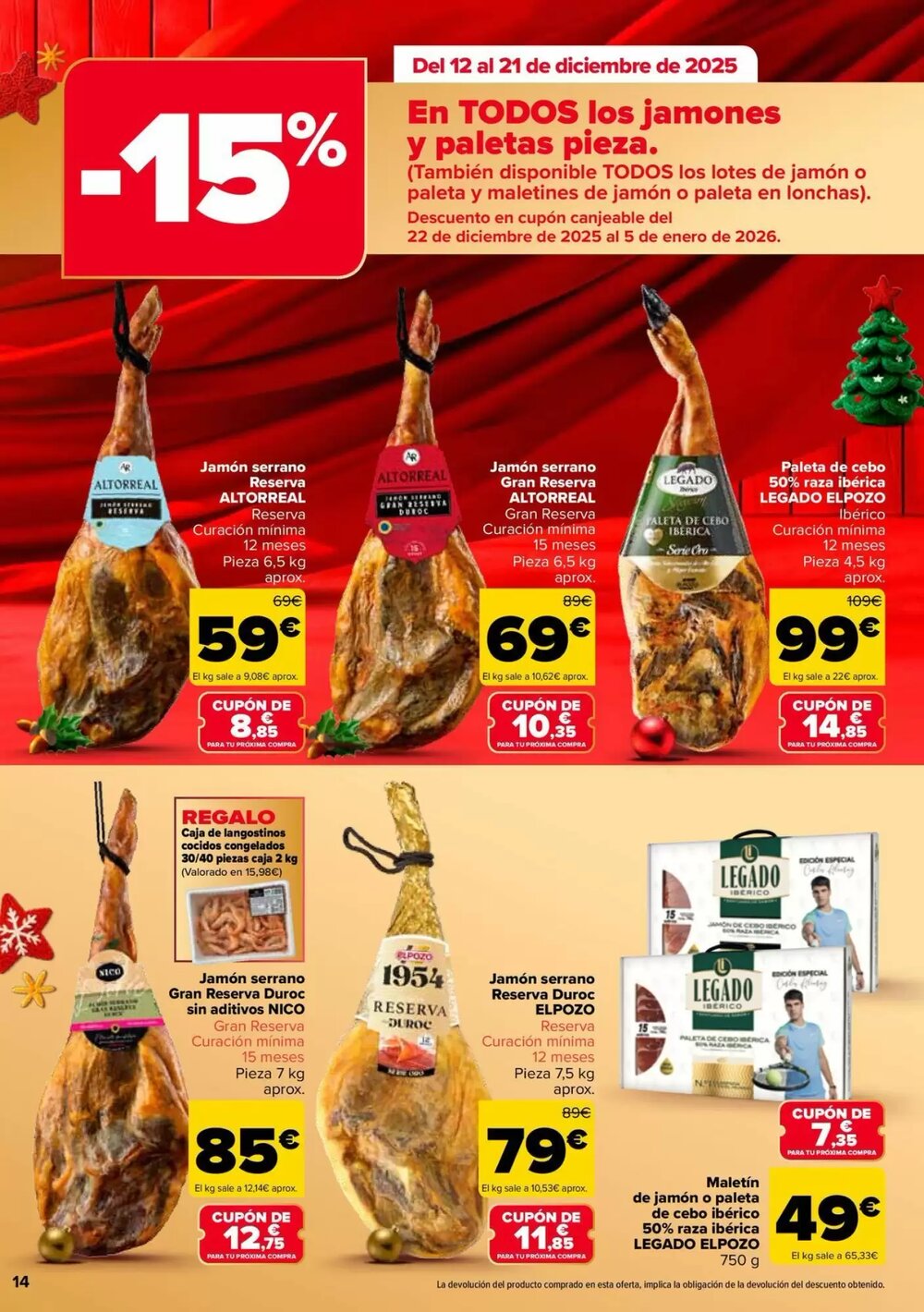 Folleto promocional de Carrefour válido desde el 12/12/2025 - Página 14.