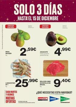 Folleto promocional de Supercor válido desde el 12/12/2025