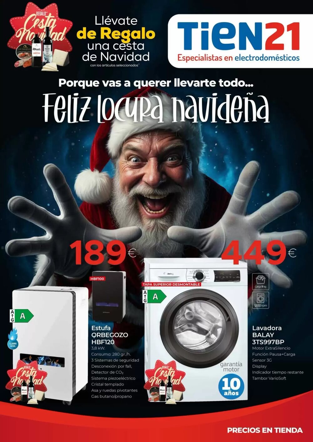 Folleto promocional de Tien 21 válido desde el 14/12/2025 - Página 1.