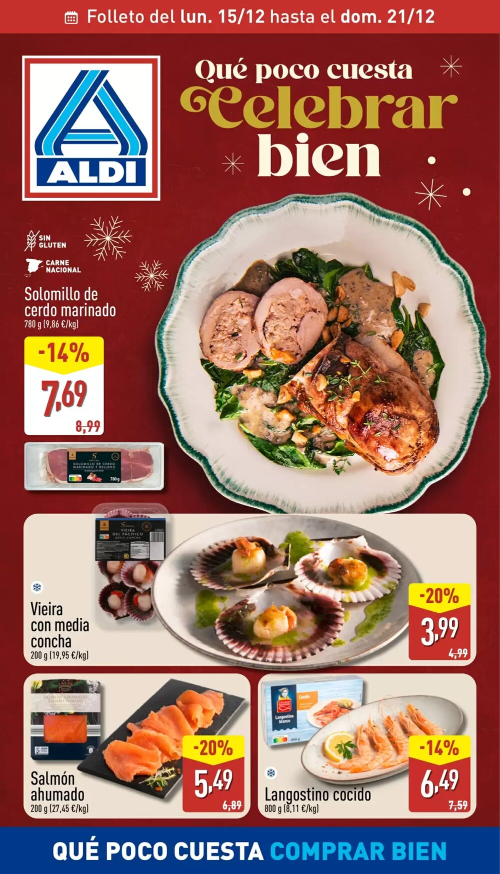 Folleto promocional de ALDI válido desde el 15/12/2025 - Página 1.