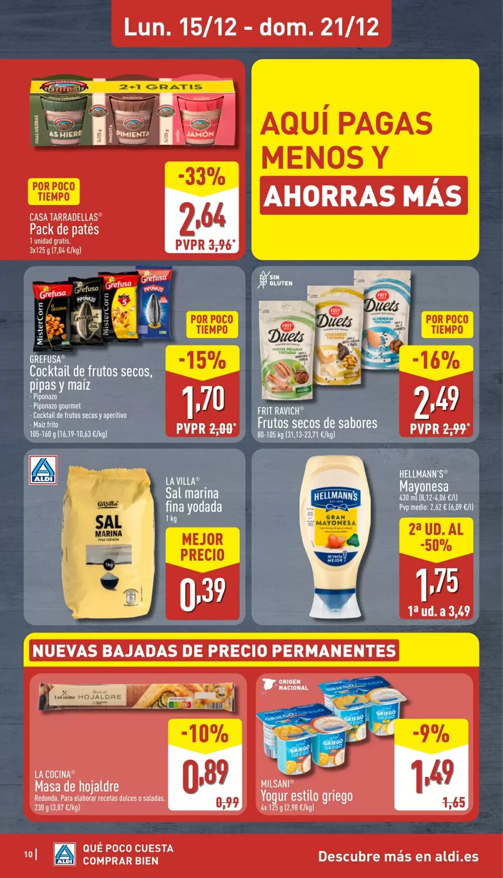 Folleto promocional de ALDI válido desde el 15/12/2025 - Página 10.