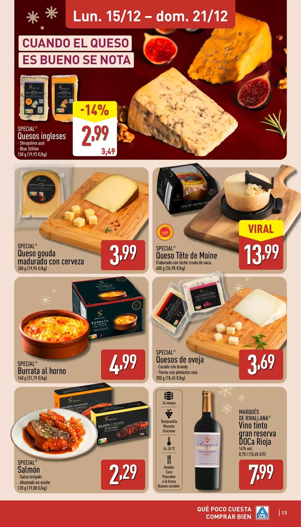 Folleto promocional de ALDI válido desde el 15/12/2025 - Página 13.