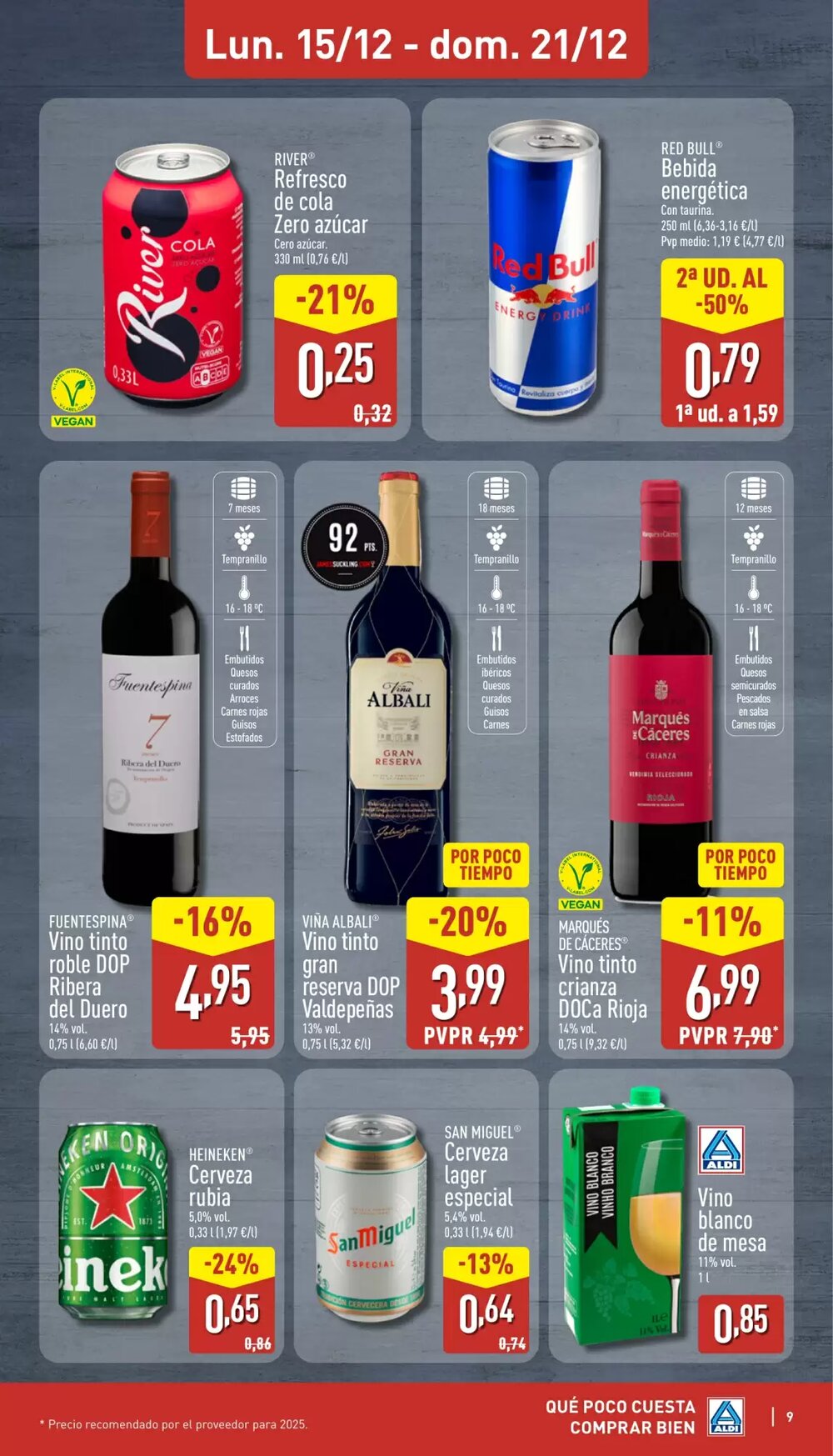 Folleto promocional de ALDI válido desde el 15/12/2025 - Página 9.