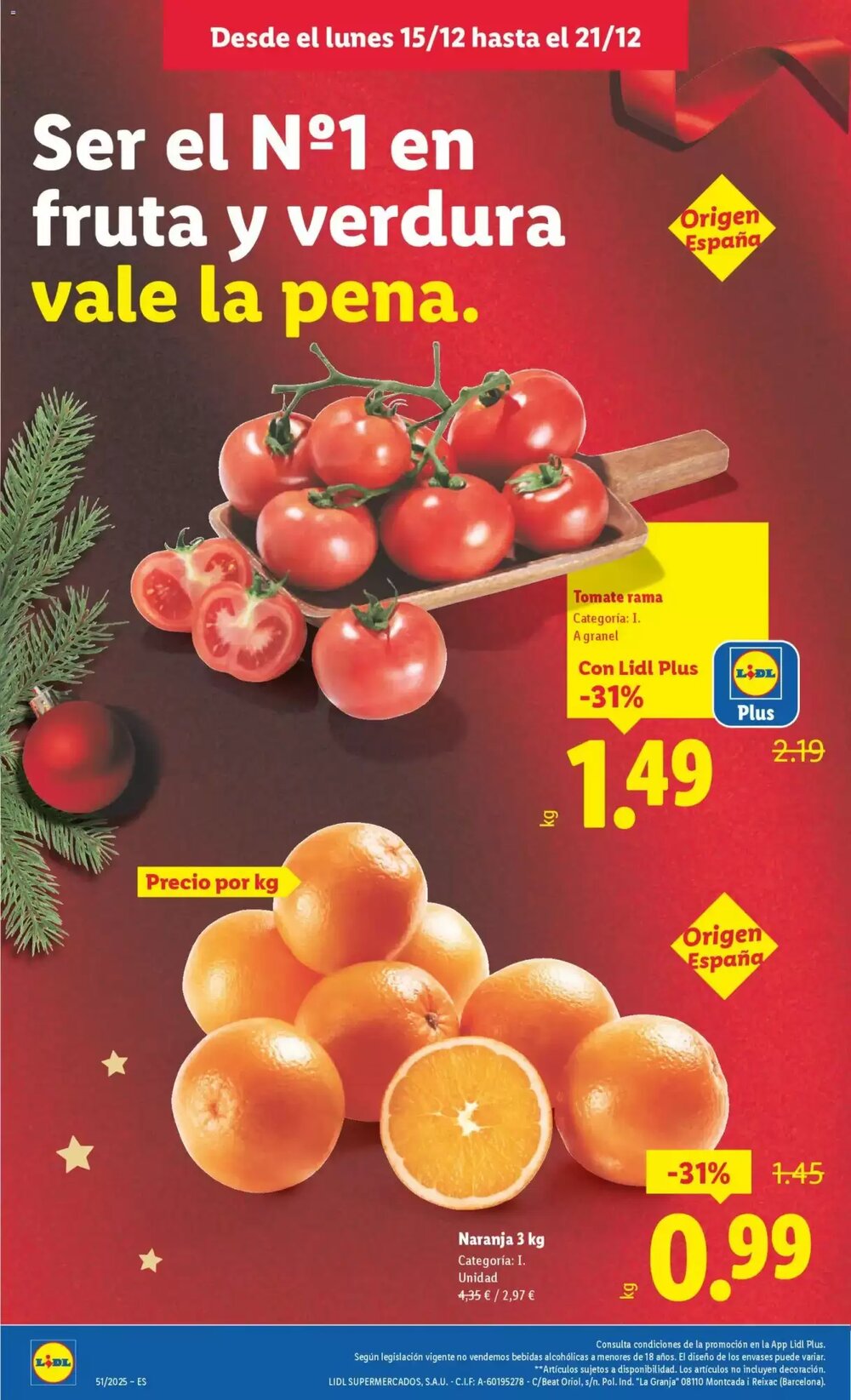 Folleto promocional de Lidl válido desde el 15/12/2025 - Página 2.